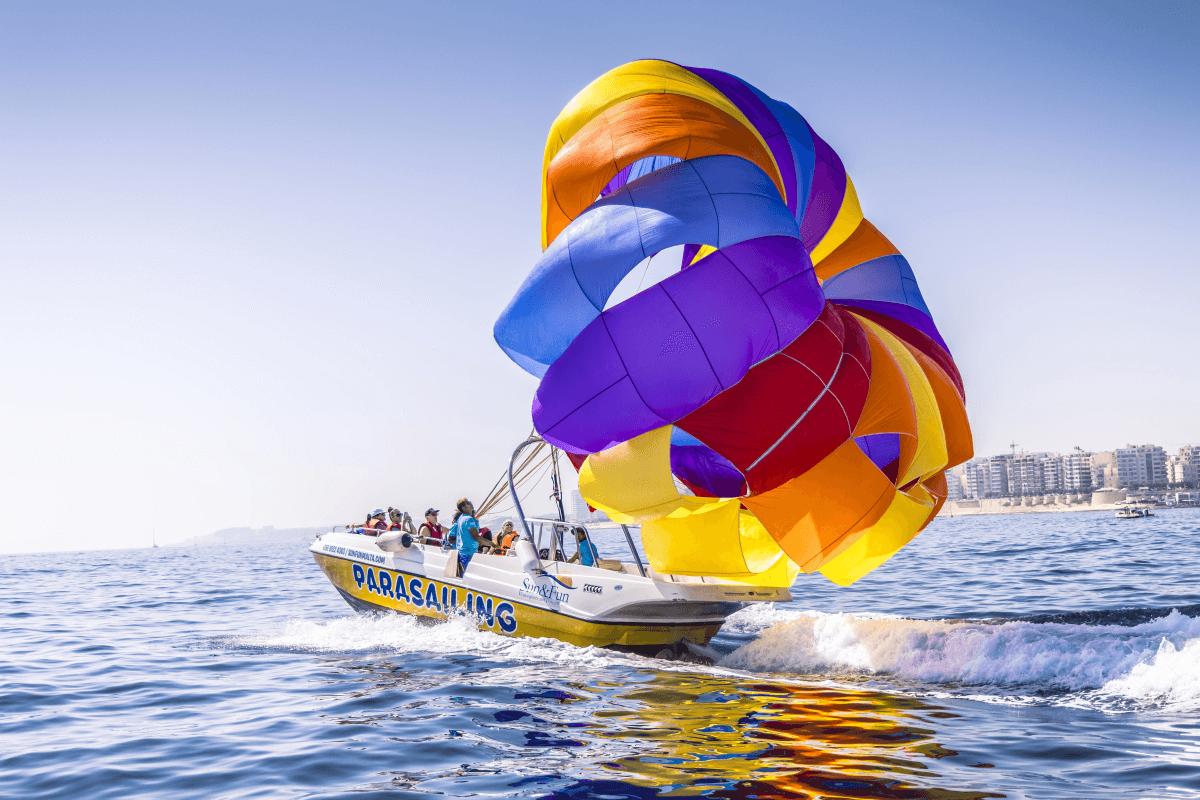 Parasailing in Malta